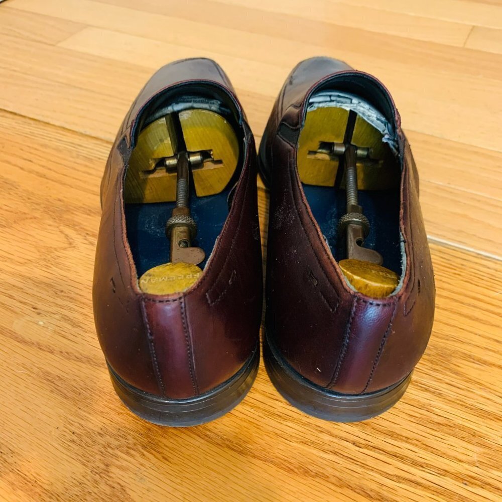 Magnanni Cognac Brown Leather Penny Loafers Size 9.5 M - Picture 11 of 16